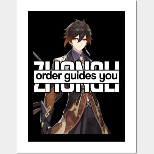 ZHONGLI order guides you Genshin Impact Posters and Art